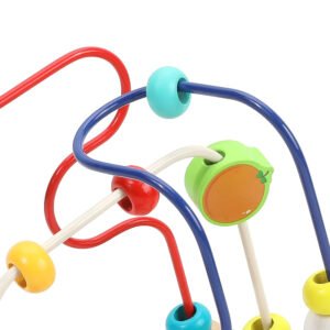 Wooden Cartoon Fruit Beads Educational Counting Puzzle